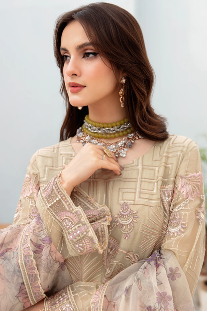 A-701 - Fully Stitched 3PC - Chevron Vol-07 Embroidered Chiffon Collection by Ramsha