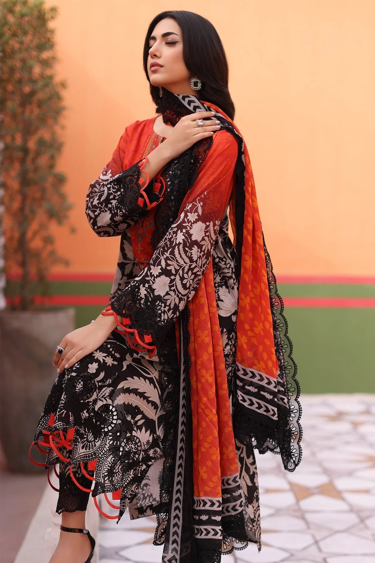 AG4-10 -  Fully Stitched 3PC - Aghaz-e-Nou Sequins Embroidered Lawn Collection by Charizma