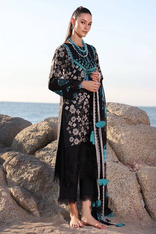 AN4-01 - Fully Stitched 3PC - ANIQ Printed & Embroidered Lawn Collection by Charizma