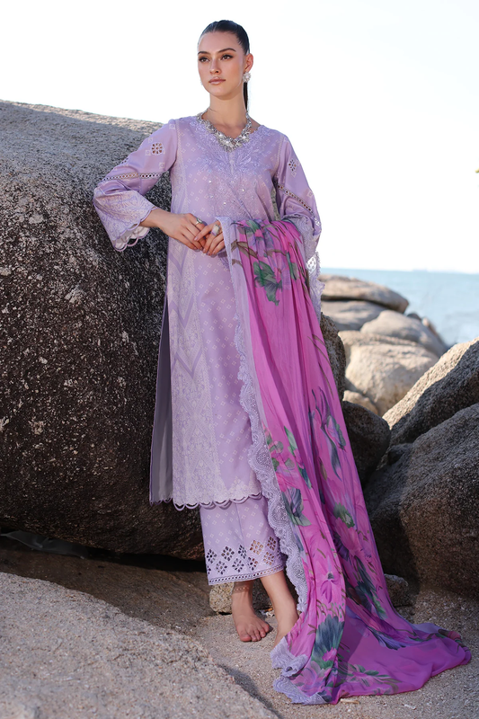 AN4-02 - Fully Stitched 3PC - ANIQ Printed & Embroidered Lawn Collection by Charizma