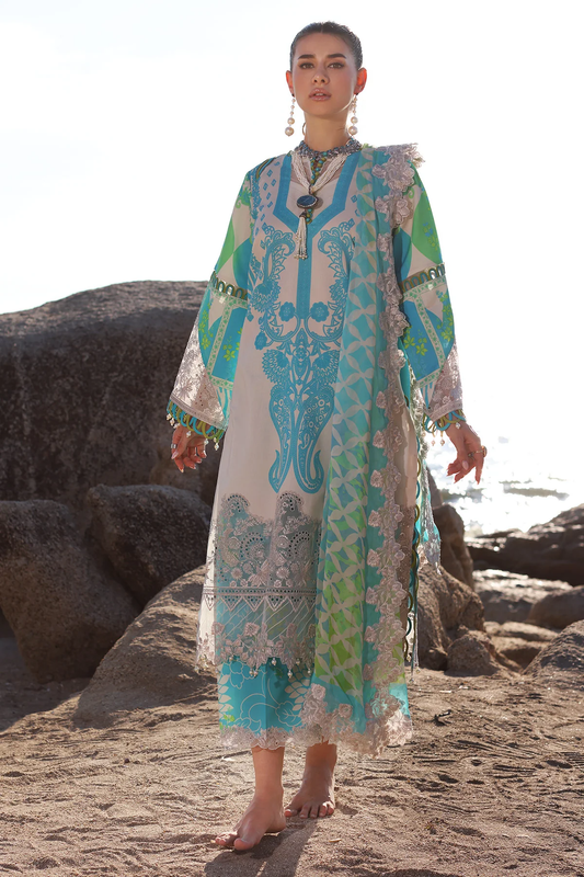 AN4-05 - Fully Stitched 3PC - ANIQ Printed & Embroidered Lawn Collection by Charizma