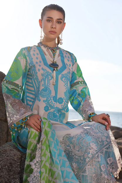 AN4-05 - Fully Stitched 3PC - ANIQ Printed & Embroidered Lawn Collection by Charizma