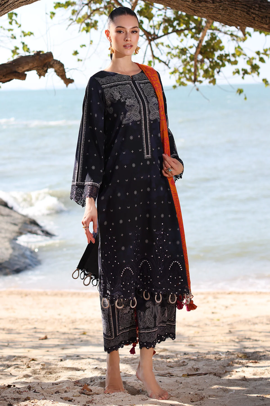 AN4-06 - Fully Stitched 3PC - ANIQ Printed & Embroidered Lawn Collection by Charizma