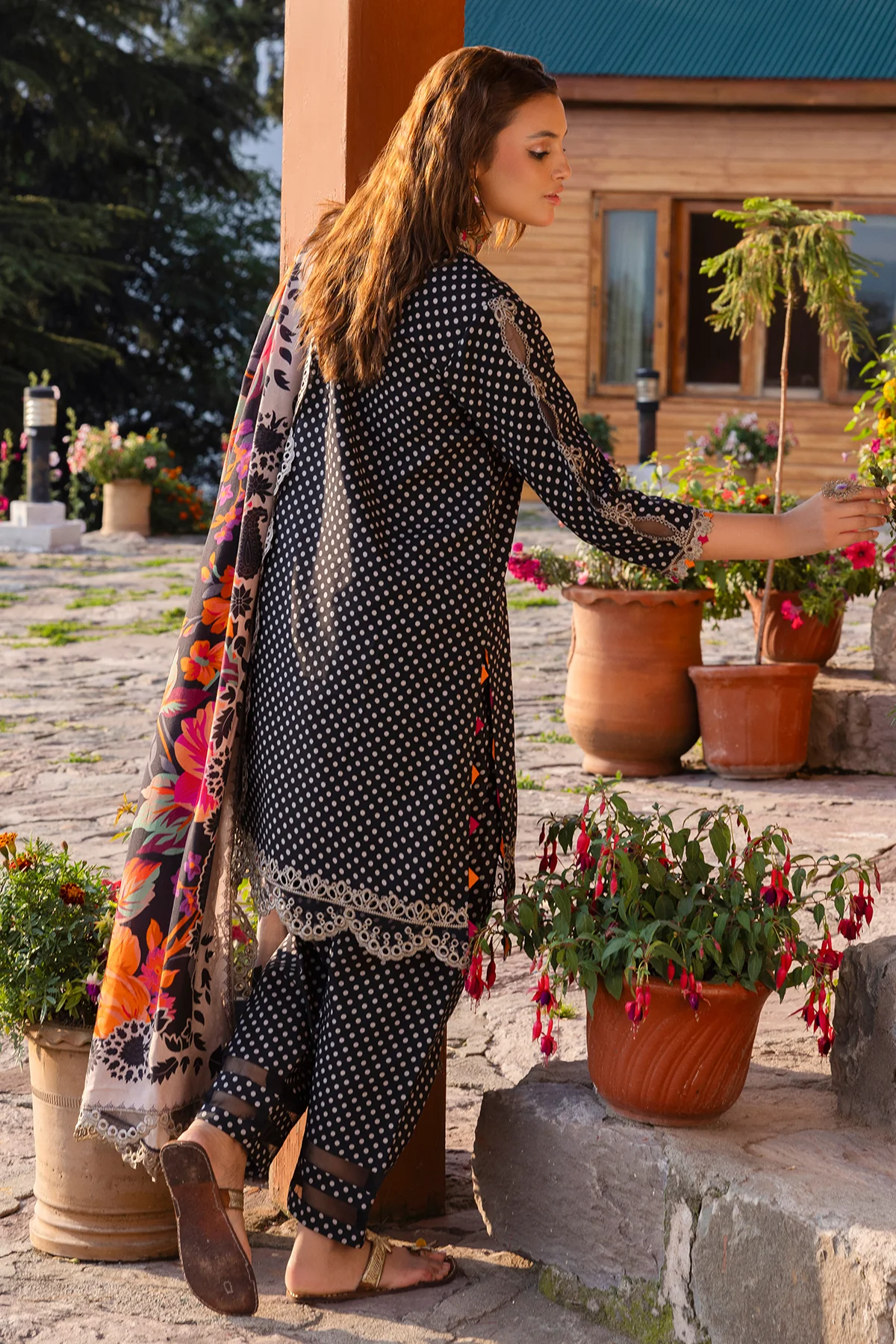 ANW4-01 - Fully Stitched 3PC - Printed & Embroidered Staple (Linen) Collection - ANIQ by Charizma