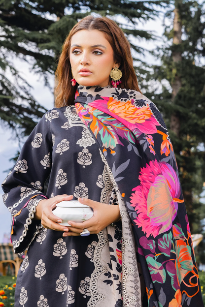 ANW4-07 - Fully Stitched 3PC - Printed & Embroidered Staple (Linen) Collection - ANIQ by Charizma