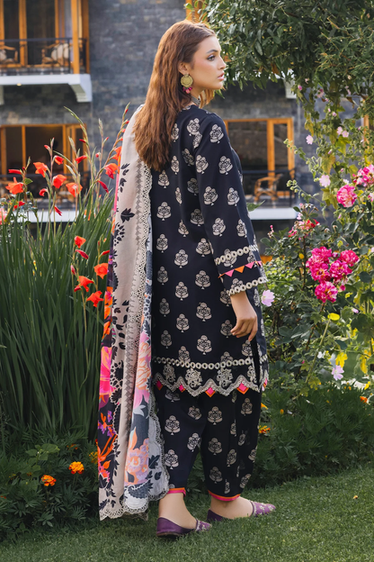 ANW4-07 - Fully Stitched 3PC - Printed & Embroidered Staple (Linen) Collection - ANIQ by Charizma