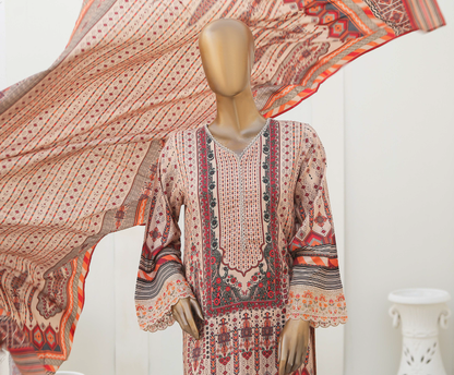 BSL-06 - Ready to Wear 3PC - Printed & Embroidered Linen Collection by Bin Saeed (Pret)