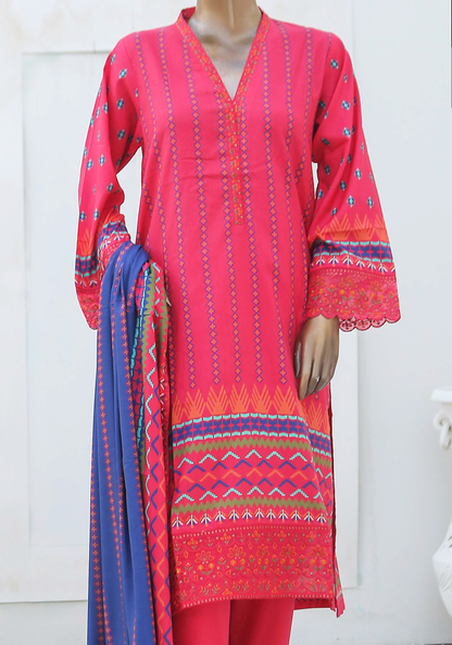 BSL-13 - Ready to Wear 3PC - Printed & Embroidered Linen Collection by Bin Saeed (Pret)