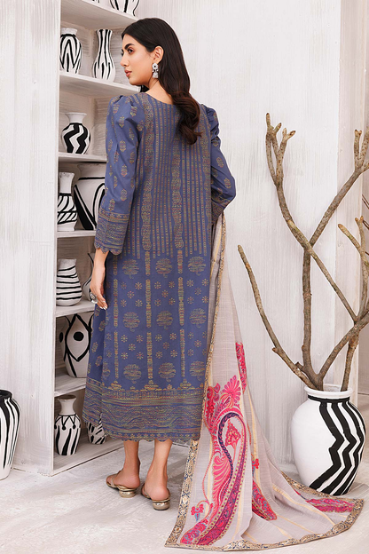 CBN-06 - Fully Stitched 3PC - BUNTI - Embroidered Lawn Jacquard Collection with Fancy Dupatta by Charizma