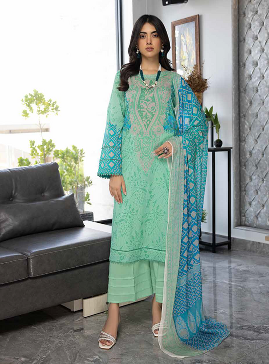 CC23-52 - Fully Stitched 3PC - C-Print Vol-06 Printed Lawn Collection by Charizma