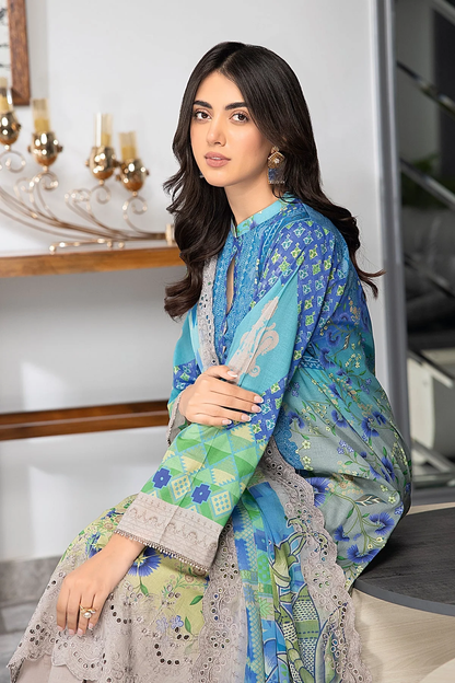 CCH4-01 -  Fully Stitched 3PC - Embroidered Lawn Collection - Combinations Festive Edition by Charizma