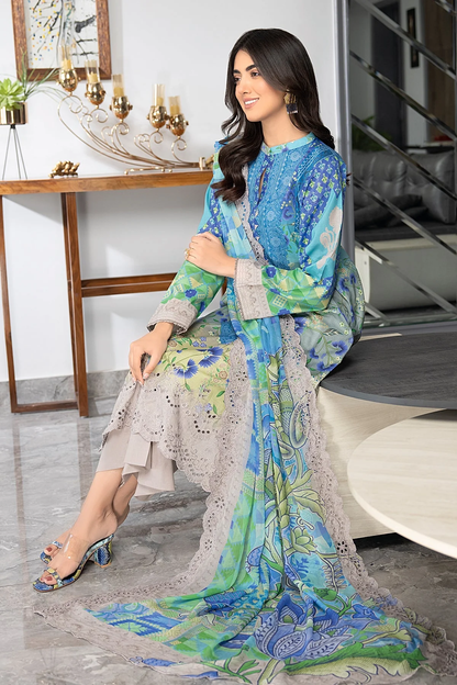 CCH4-01 -  Fully Stitched 3PC - Embroidered Lawn Collection - Combinations Festive Edition by Charizma