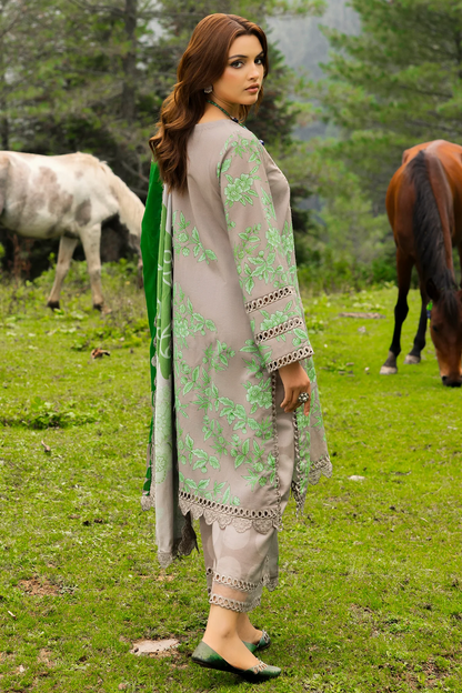 CCW4-04 - Fully Stitched 3PC - Printed & Embroidered Staple (Linen) Shawl Collection - Combination by Charizma