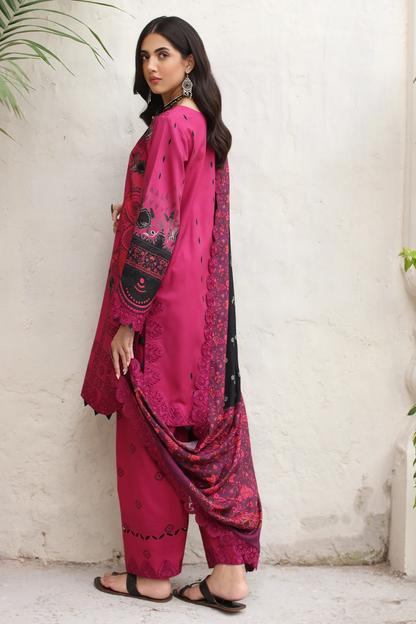 CCW4-11 - Fully Stitched 3PC - Printed & Embroidered Staple (Linen) Shawl Collection - COMBINATION VOL-II by Charizma