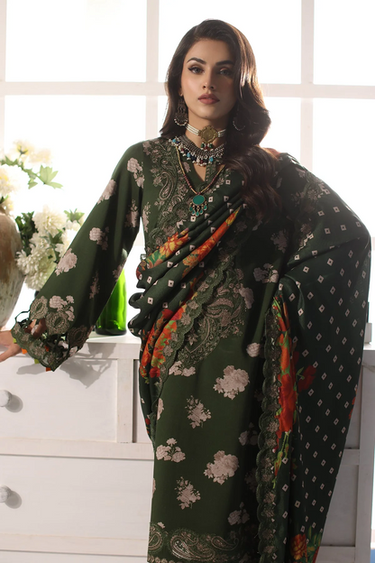 CCW4-12 - Fully Stitched 3PC - Printed & Embroidered Staple (Linen) Shawl Collection - COMBINATION VOL-II by Charizma