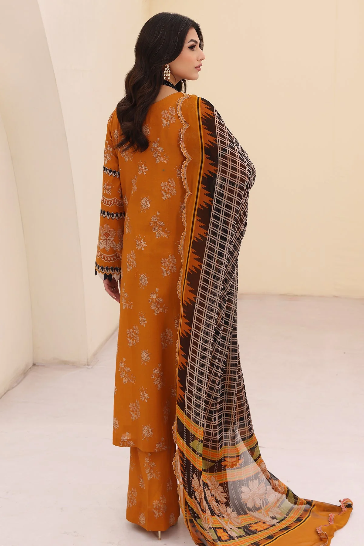 CN4-01 - Fully Stitched 3PC - NARANJI Printed & Embroidered Lawn Collection by Charizma