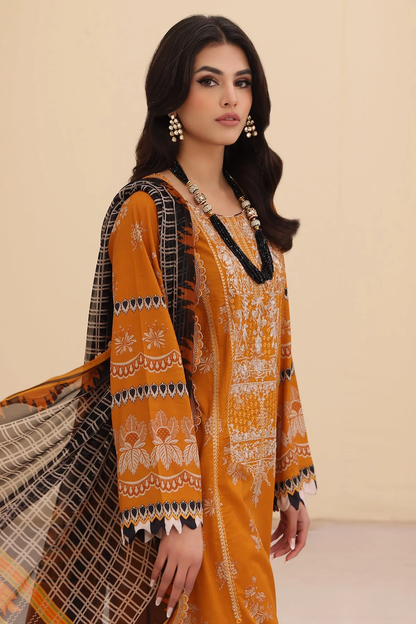 CN4-01 - Fully Stitched 3PC - NARANJI Printed & Embroidered Lawn Collection by Charizma