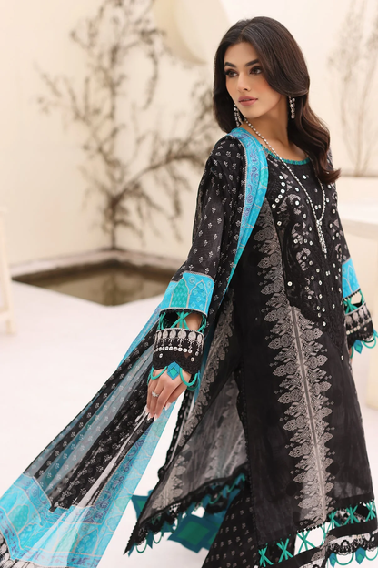 CN4-02 - Fully Stitched 3PC - NARANJI Printed & Embroidered Lawn Collection by Charizma