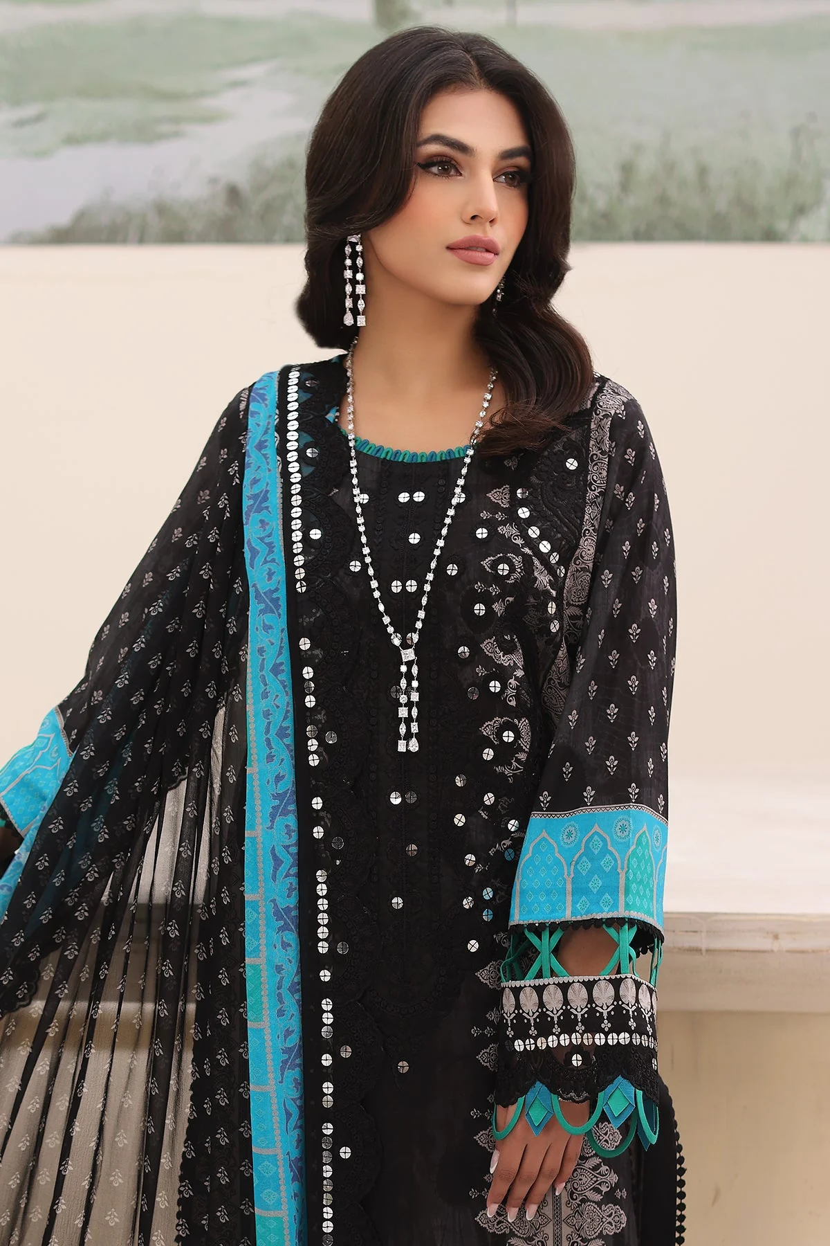 CN4-02 - Fully Stitched 3PC - NARANJI Printed & Embroidered Lawn Collection by Charizma