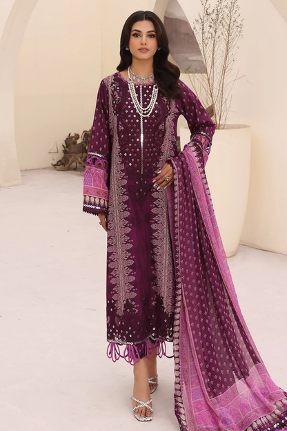 CN4-03 - Fully Stitched 3PC - NARANJI Printed & Embroidered Lawn Collection by Charizma