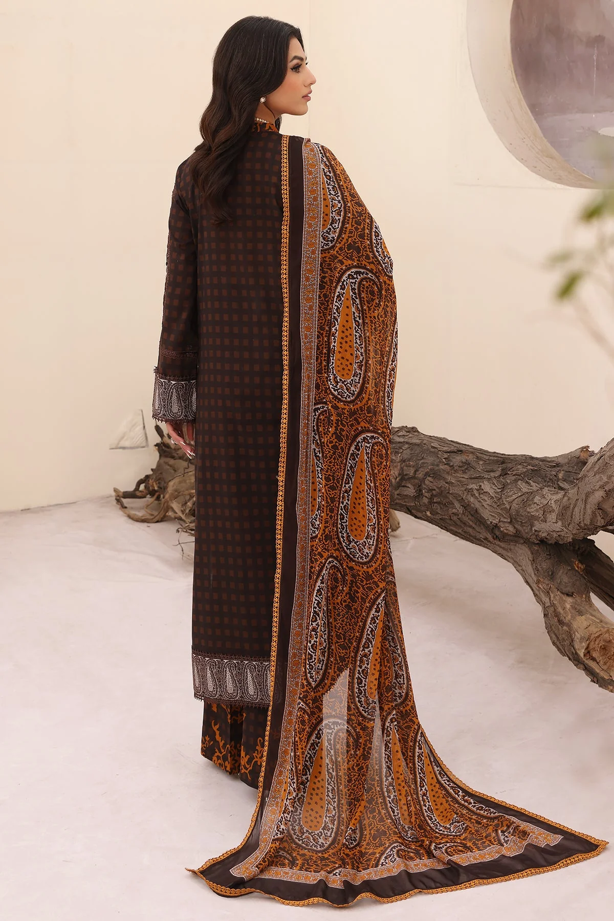 CN4-04 - Fully Stitched 3PC - NARANJI Printed & Embroidered Lawn Collection by Charizma