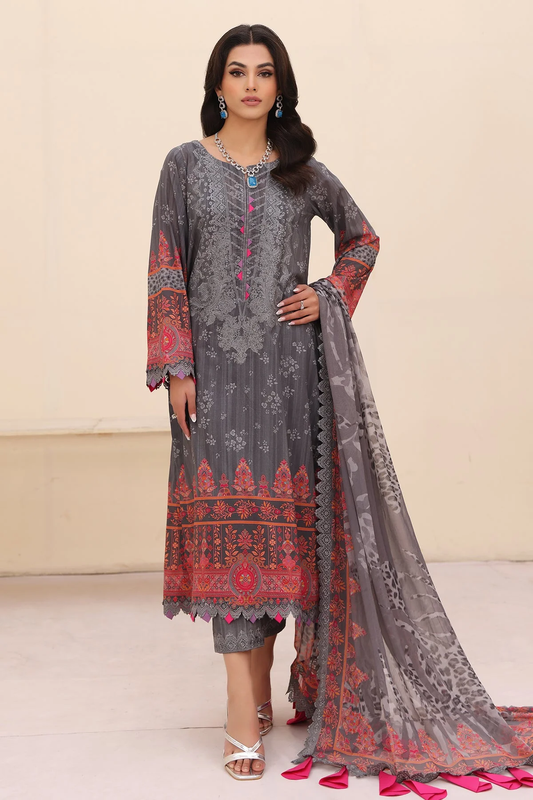 CN4-06 - Fully Stitched 3PC - NARANJI Printed & Embroidered Lawn Collection by Charizma