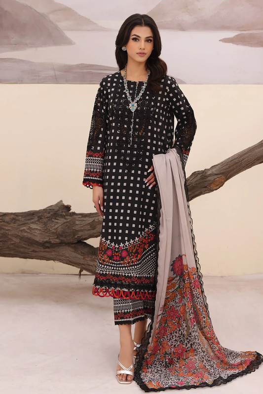 CN4-09 - Fully Stitched 3PC - NARANJI Printed & Embroidered Lawn Collection by Charizma