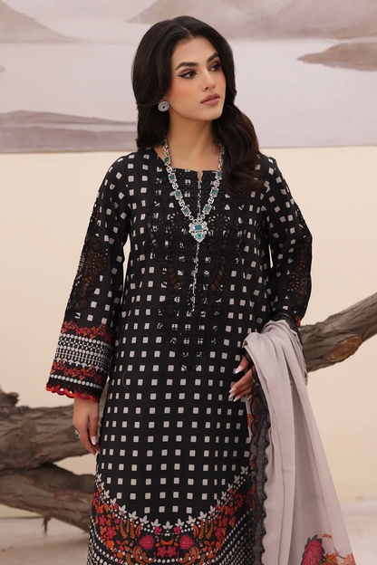 CN4-09 - Fully Stitched 3PC - NARANJI Printed & Embroidered Lawn Collection by Charizma