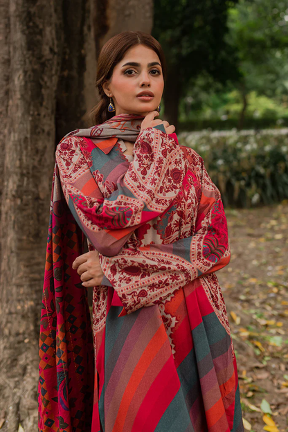 CPW-08 - Fully Stitched 3PC - Printed Linen Collection - C-Print by Charizma