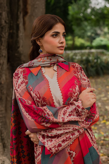 CPW-08 - Fully Stitched 3PC - Printed Linen Collection - C-Print by Charizma