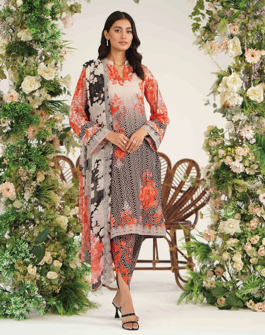 CRB-23 - Fully Stitched 3PC - Rang-e-Bahar Vol-03 Printed & Embroidered Lawn Collection by Charizma