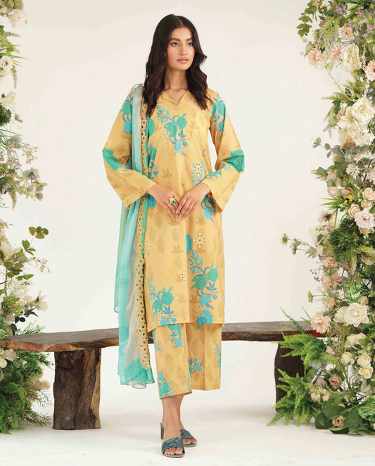 CRB-24 - Fully Stitched 3PC - Rang-e-Bahar Vol-03 Printed & Embroidered Lawn Collection by Charizma