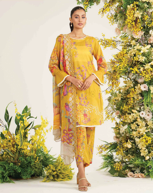 CRB-31 - Fully Stitched 3PC - Rang-e-Bahar Vol-03 Printed & Embroidered Lawn Collection by Charizma