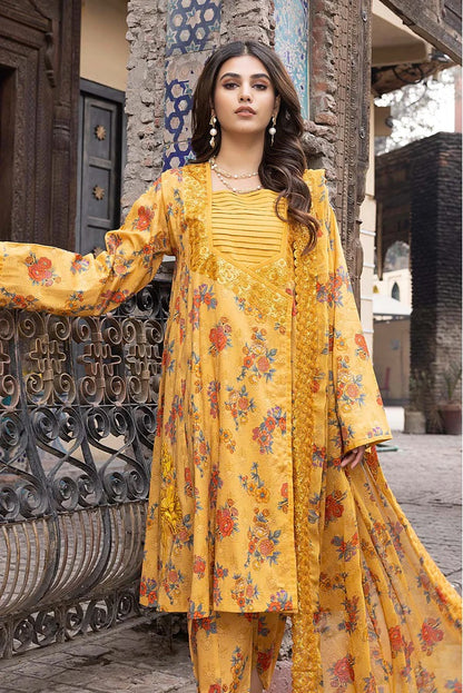 CRB23-06 - Rang-e-bahar Vol-01 - Fully Stitched 3PC Printed & Embroidered Lawn Collection by Charizma