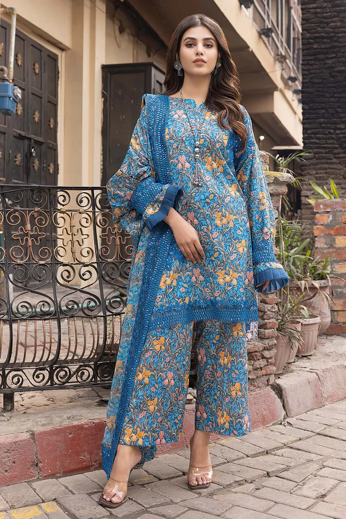 CRB23-10 - Rang-e-Bahar Vol-01 Fully Stitched 3PC Printed & Embroidered Lawn Collection by Charizma