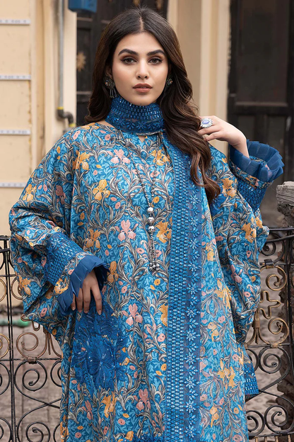 CRB23-10 - Rang-e-Bahar Vol-01 Fully Stitched 3PC Printed & Embroidered Lawn Collection by Charizma