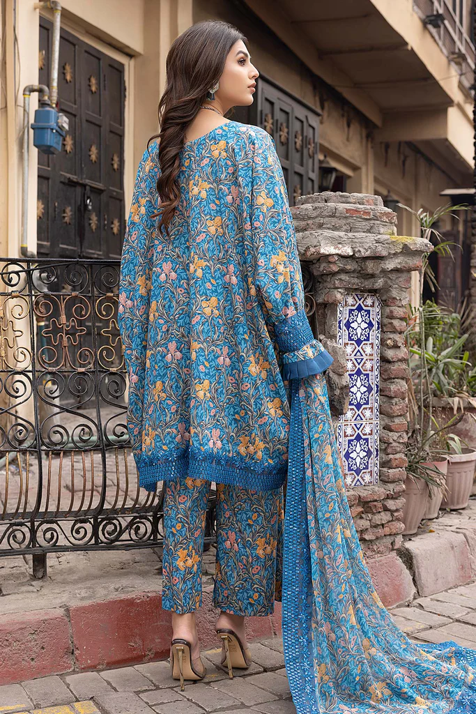 CRB23-10 - Rang-e-Bahar Vol-01 Fully Stitched 3PC Printed & Embroidered Lawn Collection by Charizma