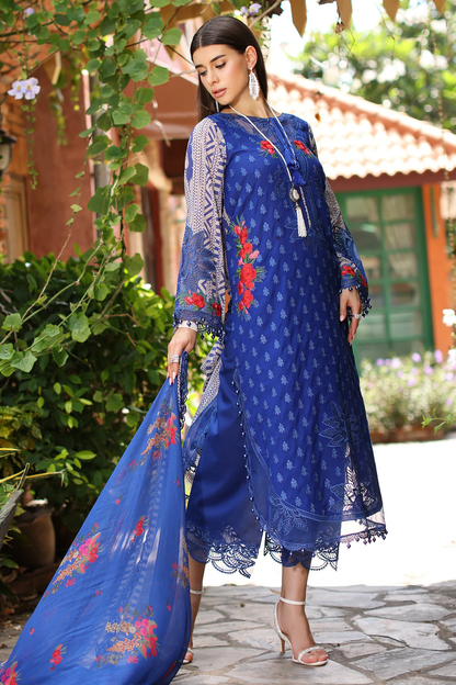 CRS4-17 - Fully Stitched 3PC - REEM Printed & Embroidered Lawn Collection by Charizma