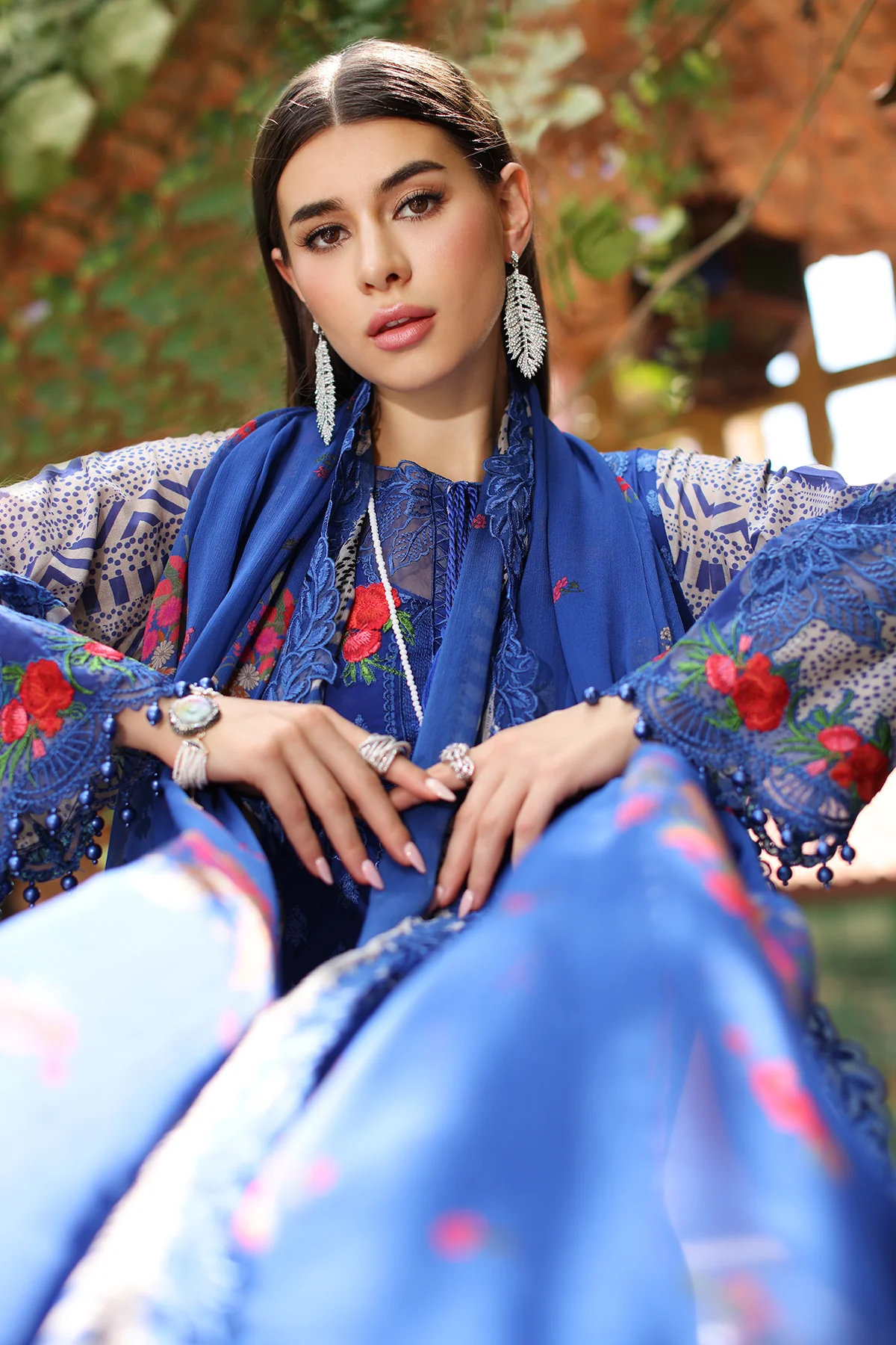 CRS4-17 - Fully Stitched 3PC - REEM Printed & Embroidered Lawn Collection by Charizma