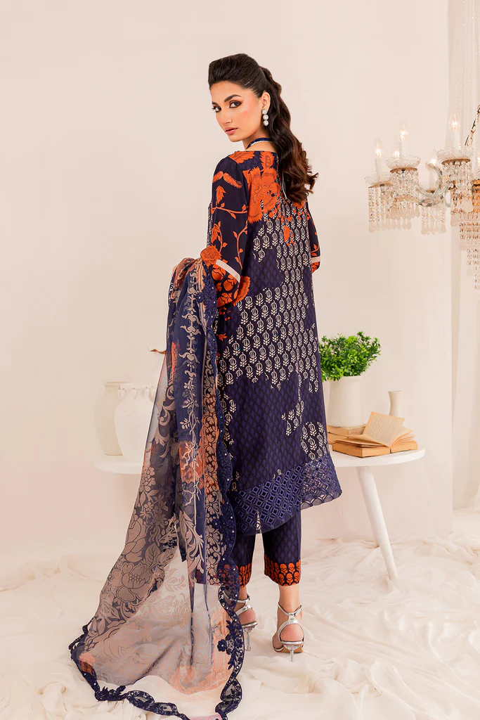 CTW-09 - Fully Stitched 3PC - Printed & Embroidered Viscose Silk Collection - Tabeer by Charizma