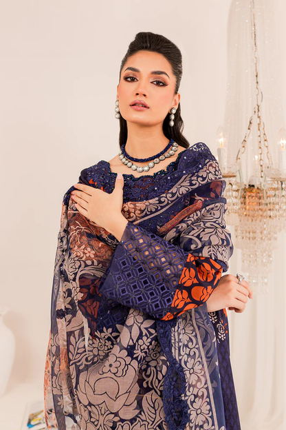 CTW-09 - Fully Stitched 3PC - Printed & Embroidered Viscose Silk Collection - Tabeer by Charizma