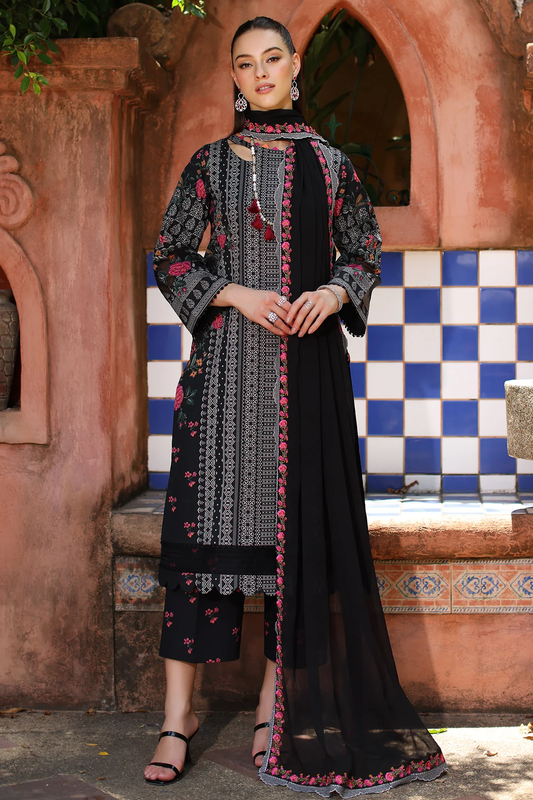 PM4-35 - Fully Stitched 3PC - PRINT MELODY Lawn Collection by Charizma