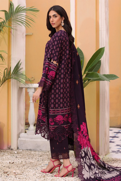 SHW4-01 - Fully Stitched 3PC - Printed & Embroidered Staple (Linen) Collection - SHEEN by Charizma