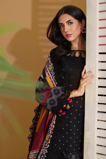 SHW4-03 - Fully Stitched 3PC - Printed & Embroidered Staple (Linen) Collection - SHEEN by Charizma