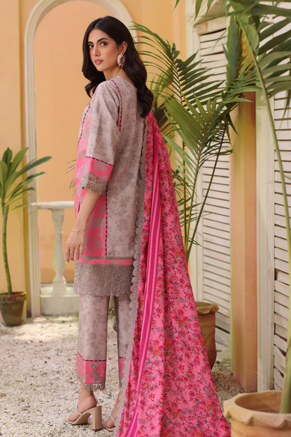 SHW4-04 - Fully Stitched 3PC - Printed & Embroidered Staple (Linen) Collection - SHEEN by Charizma