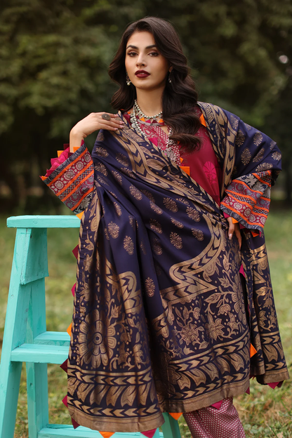 SPW4-02 - Fully Stitched 3PC - Printed Linen Collection - Signature Print by Charizma