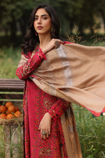 SPW4-09 - Fully Stitched 3PC - Printed Linen Collection - Signature Print by Charizma