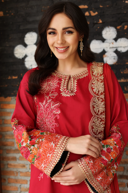 SR4-01 -  Fully Stitched 3PC - Signature Ramadan Edit - Embroidered Lawn Collection by Charizma