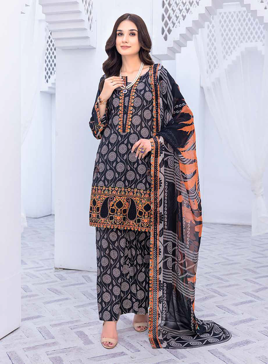 BWS-05 - Fully Stitched 3PC - ZAUQ - 2023 Printed & Embroidered Lawn Collection by Charizma