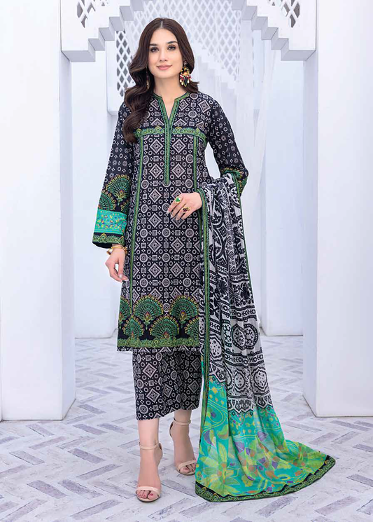 BWS-08 - Fully Stitched 3PC - ZAUQ - 2023 Printed & Embroidered Lawn Collection by Charizma